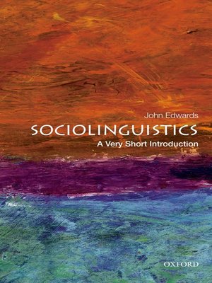 cover image of Sociolinguistics